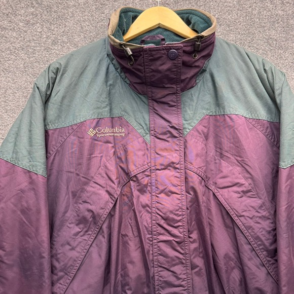 Columbia Sportswear Jacket Women's XL Purple Teal Vintage Insulated Winter Coat - Picture 16 of 16